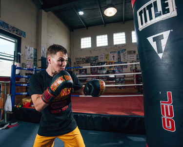 KRONK Boxing Gym Leather Bag Boxing Gloves