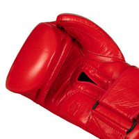 variant:red::TITLE Boxing Ko-Vert Bag Boxing Gloves single glove palm view closeup