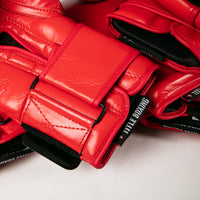variant:red::TITLE Boxing Ko-Vert Bag Boxing Gloves closeup of wrist