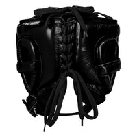 variant:black::TITLE Boxing KO-Vert Stealth Headgear back view