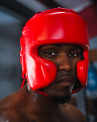 variant:red::TITLE Boxing KO-Vert Stealth Headgear on boxer