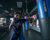 variant:red/white/blue::TITLE Boxing Liberty Bag Gloves  left jab 