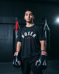 variant:black::TITLE Boxing Pure Boxer Tee boxer with gloves