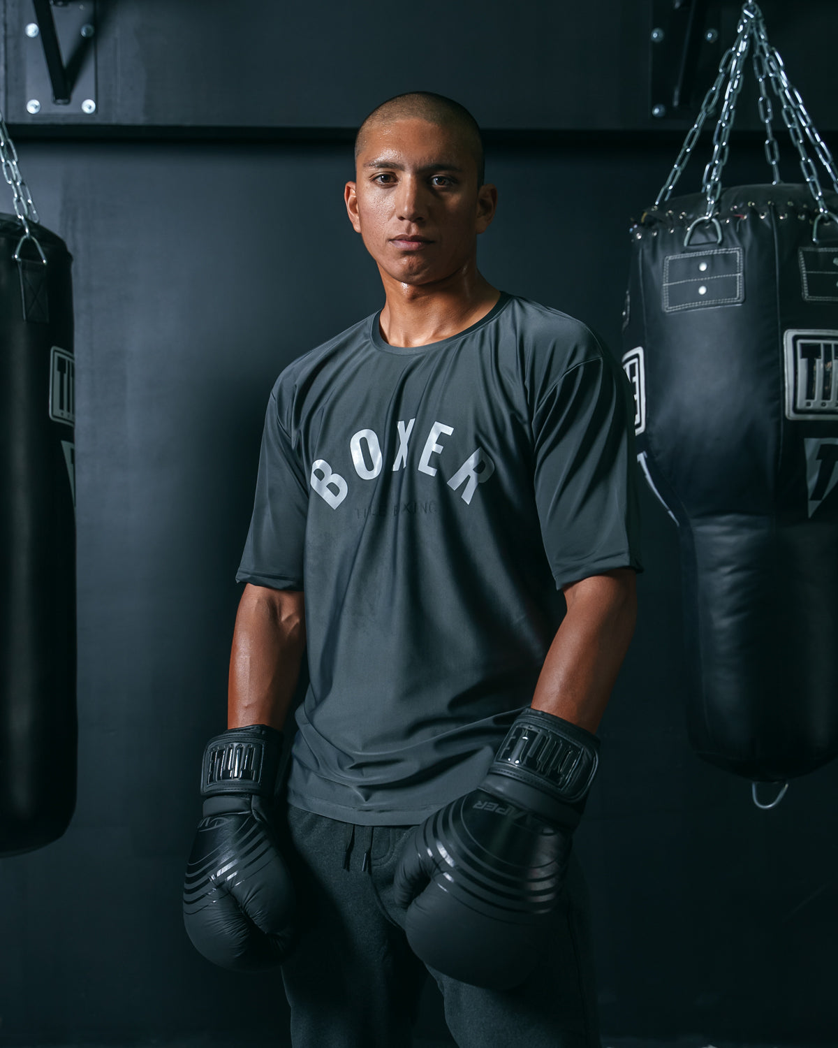 variant:grey::TITLE Boxing Pure Boxer Tee boxer hands down