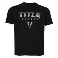 color:black::TITLE Boxing Streaked Print Tee main view