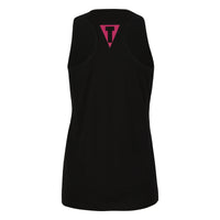 variant:black::TITLE Boxing Chic Script Women's Tank back view