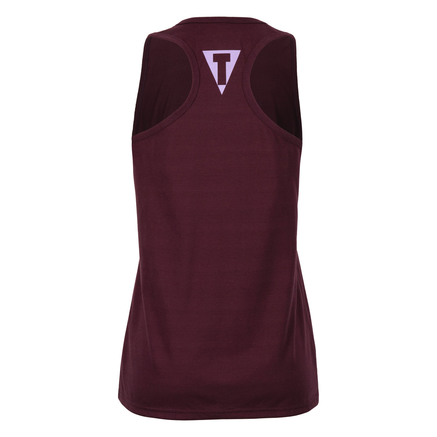 variant:purple::TITLE Boxing Chic Script Women's Tank back view
