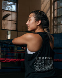 variant:black::TITLE Boxing Current Women's Tank girl back view