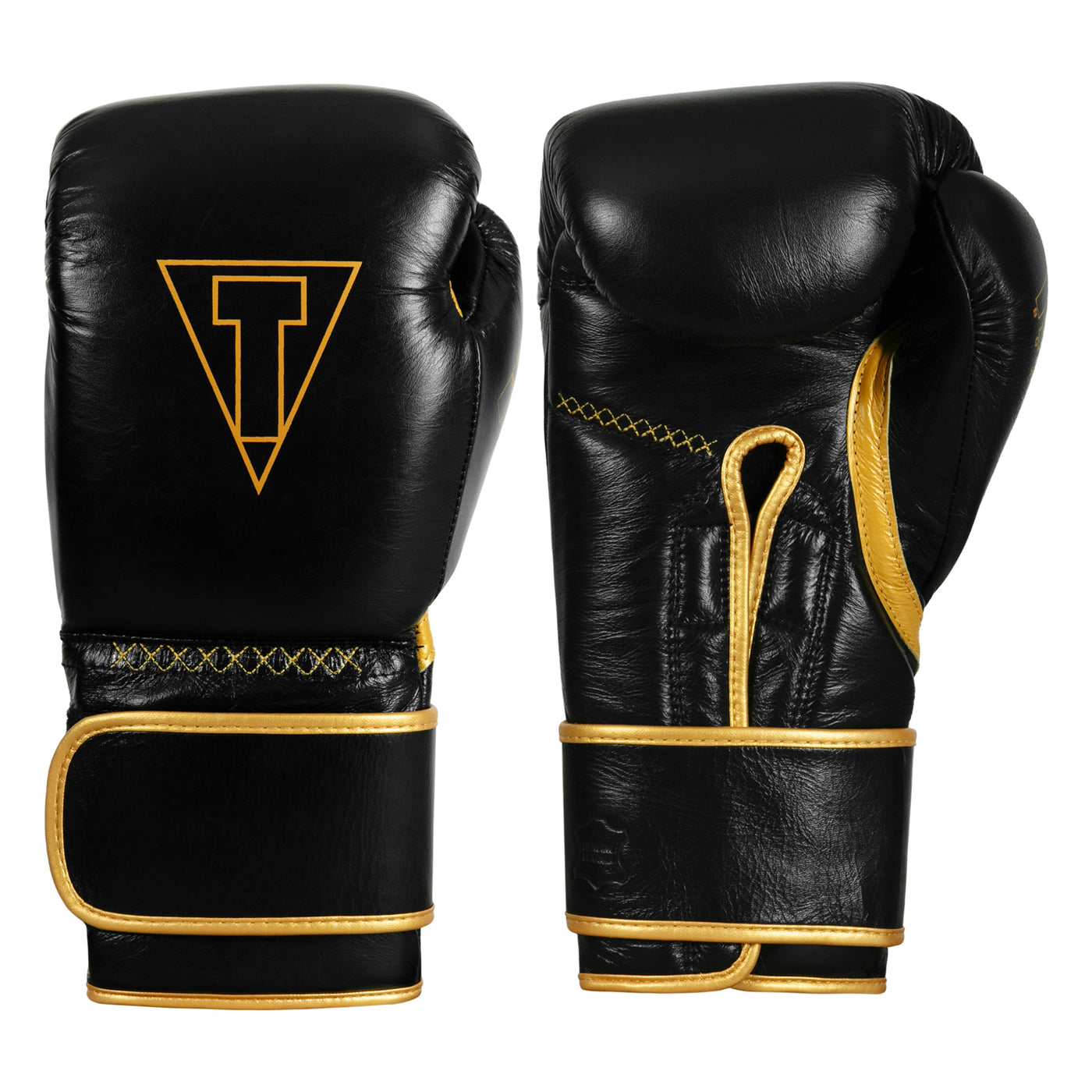color:black/gold::TITLE Boxing Momentum Pro Bag Gloves main view