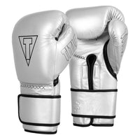 variant:silver/black::TITLE Boxing Momentum Pro Bag Gloves side by side view