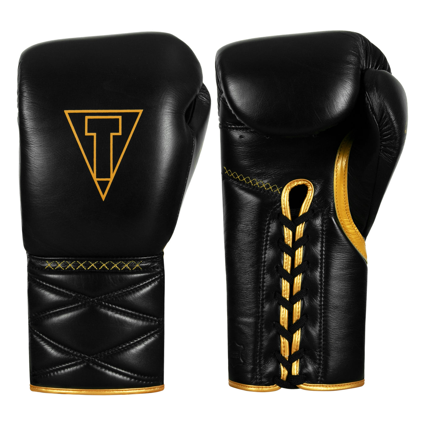 color:black/gold::TITLE Boxing Momentum Pro Sparring Gloves main view