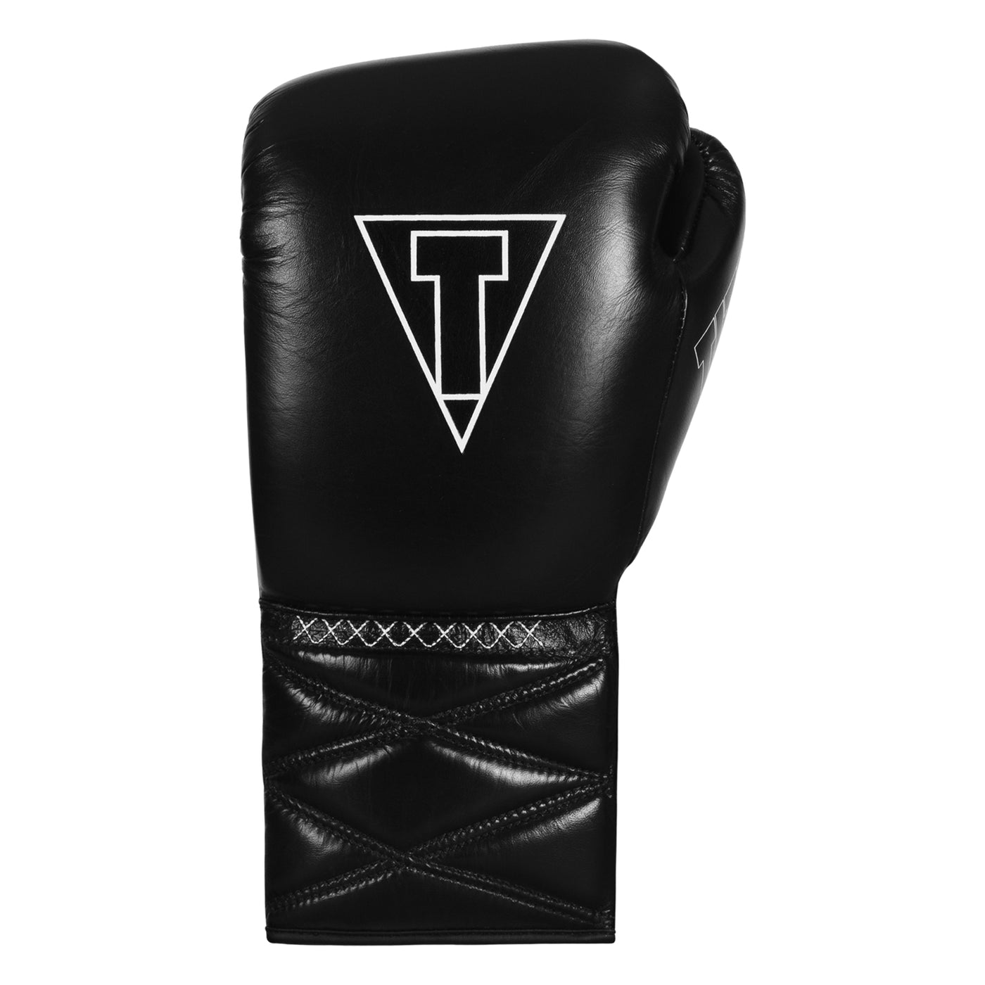 variant:black::TITLE Boxing Momentum Pro Sparring Gloves single glove back view