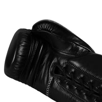 variant:black::TITLE Boxing Momentum Pro Sparring Gloves single glove palm view closeup