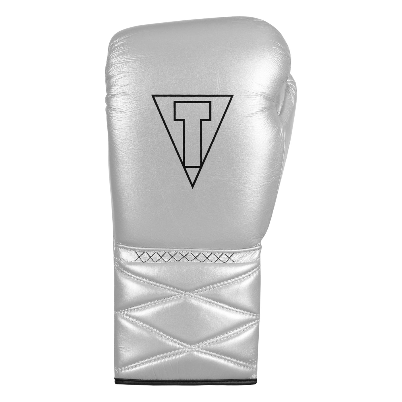 variant:silver/black::TITLE Boxing Momentum Pro Sparring Gloves single glove back view