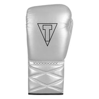variant:silver/black::TITLE Boxing Momentum Pro Sparring Gloves single glove back view