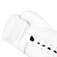 variant:white::TITLE Boxing Momentum Pro Sparring Gloves single glove palm view