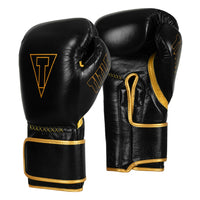 variant:black/gold::TITLE Boxing Momentum Pro Training Gloves side by side view