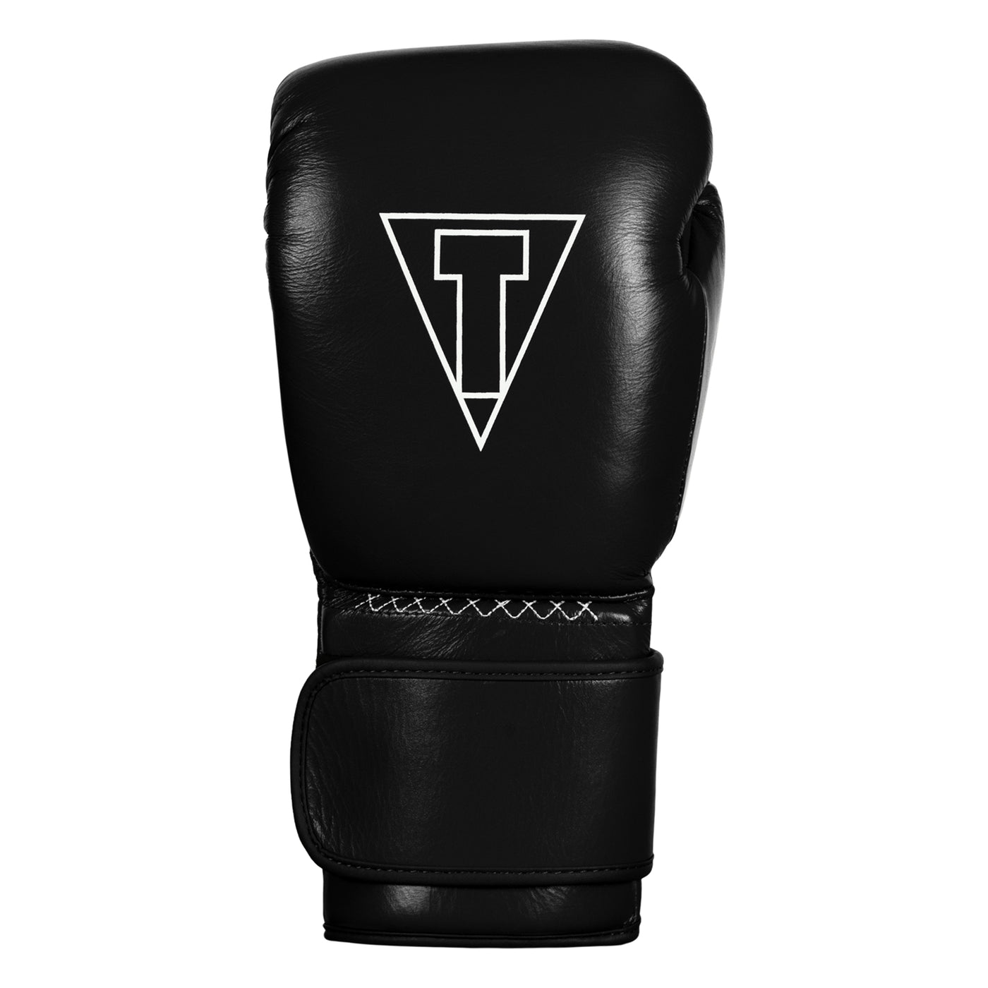 variant:black::TITLE Boxing Momentum Pro Training Gloves single glove back view