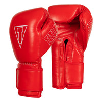 variant:red::TITLE Boxing Momentum Pro Training Gloves side by side view