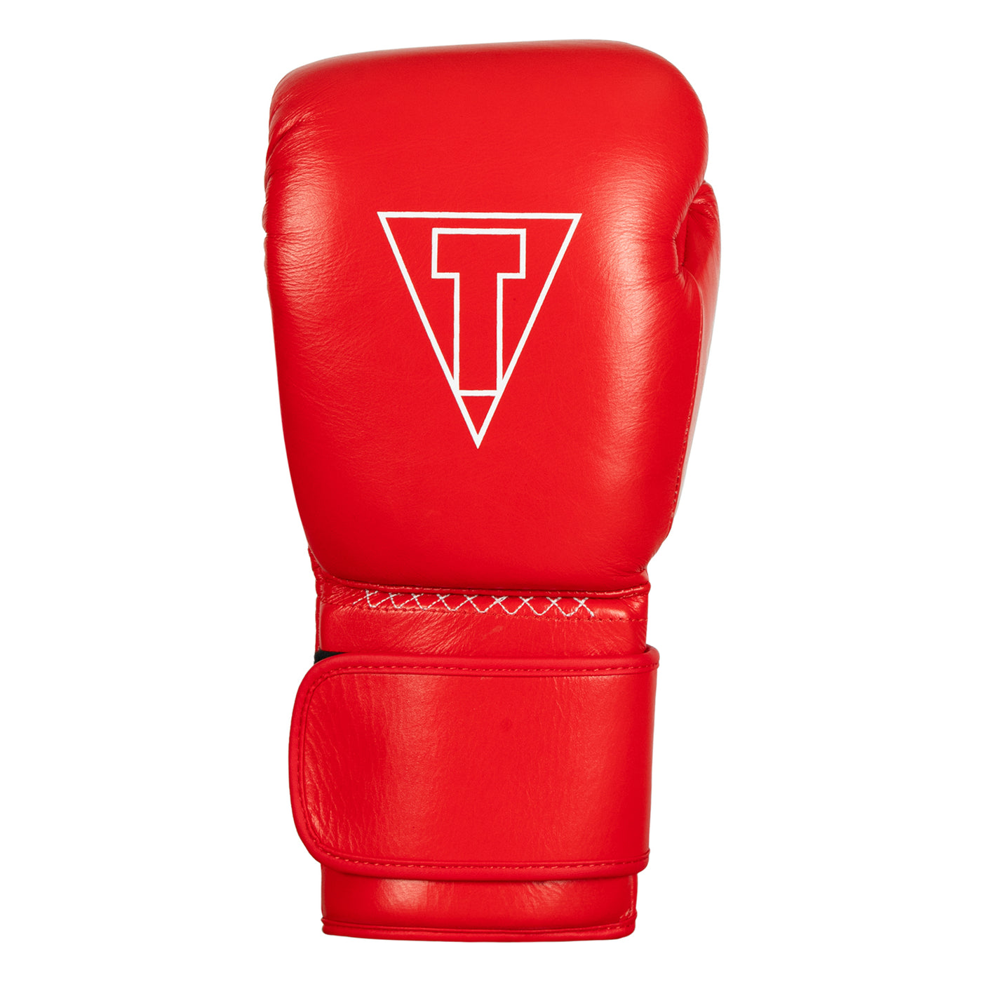 variant:red::TITLE Boxing Momentum Pro Training Gloves single glove back view