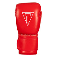 variant:red::TITLE Boxing Momentum Pro Training Gloves single glove back view