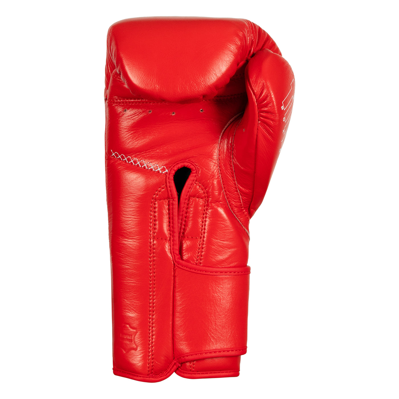 variant:red::TITLE Boxing Momentum Pro Training Gloves single glove palm view