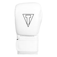variant:white::TITLE Boxing Momentum Pro Training Gloves single glove back view