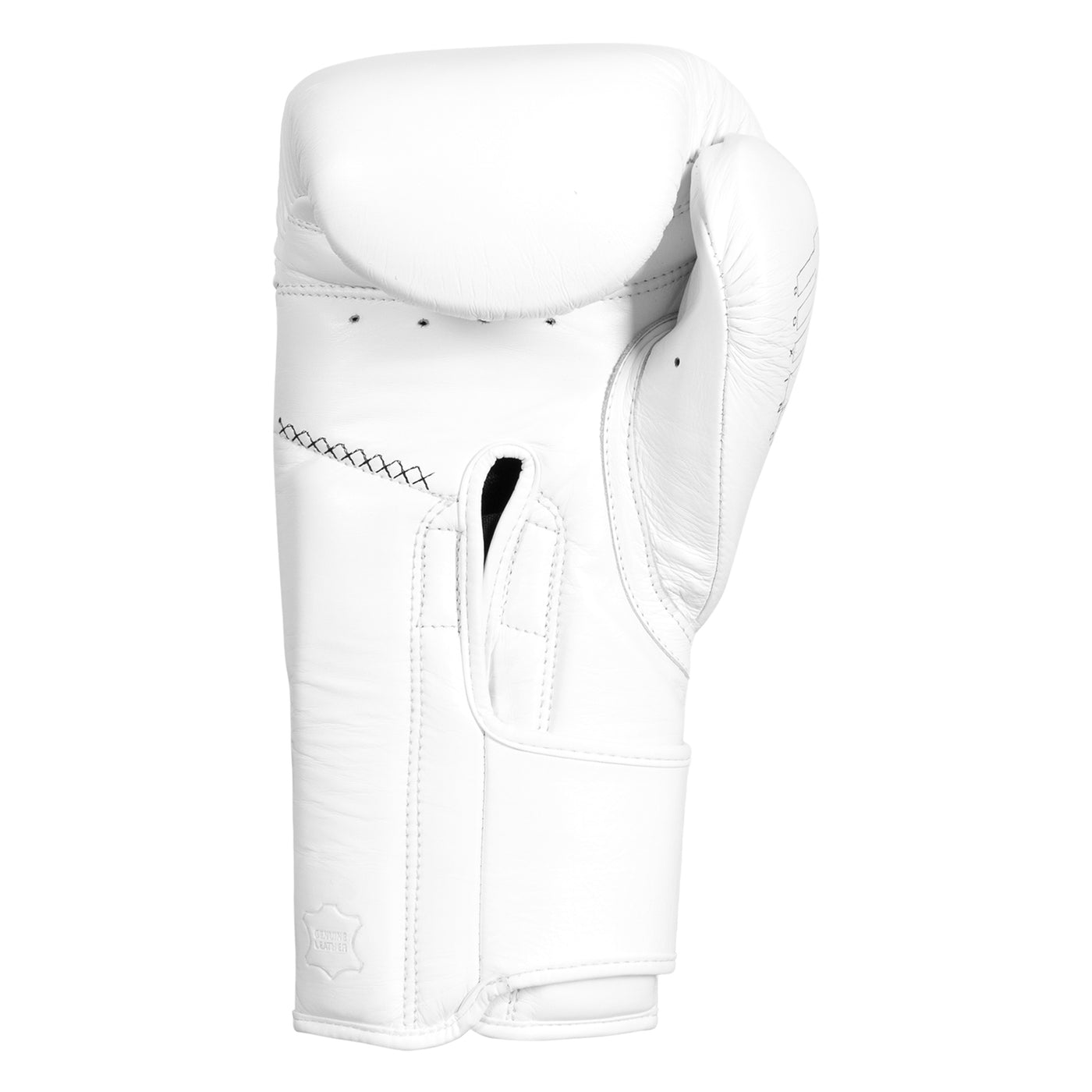 variant:white::TITLE Boxing Momentum Pro Training Gloves single glove palm view