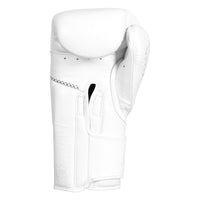variant:white::TITLE Boxing Momentum Pro Training Gloves single glove palm view