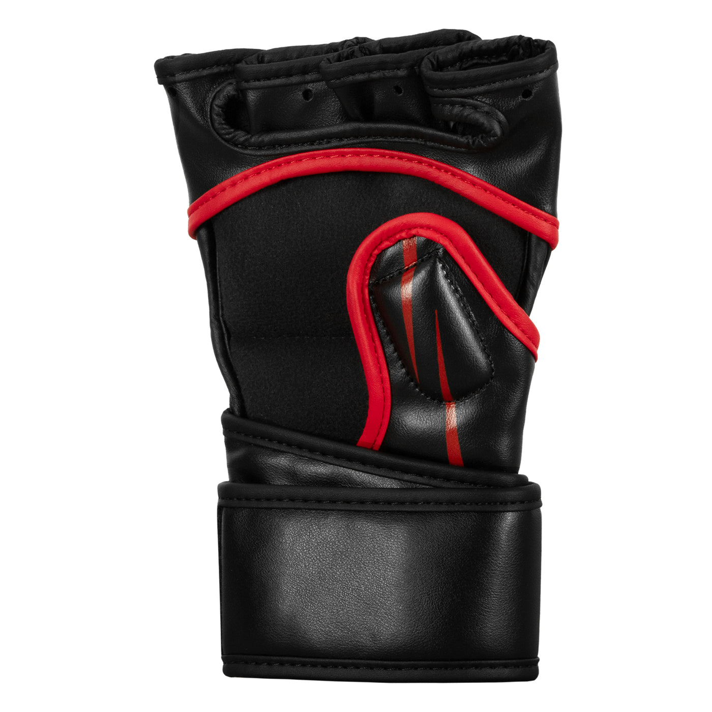 variant:red/black::TITLE MMA Contender Training Gloves back view