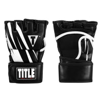 color:Black/White::TITLE MMA Contender Training Gloves main view