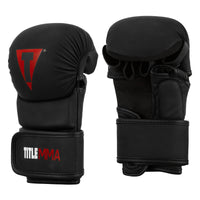 variant:black::TITLE MMA Striker Sparring Gloves side view