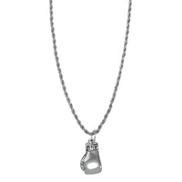 color:silver::TITLE Boxing Single Glove Necklace main view