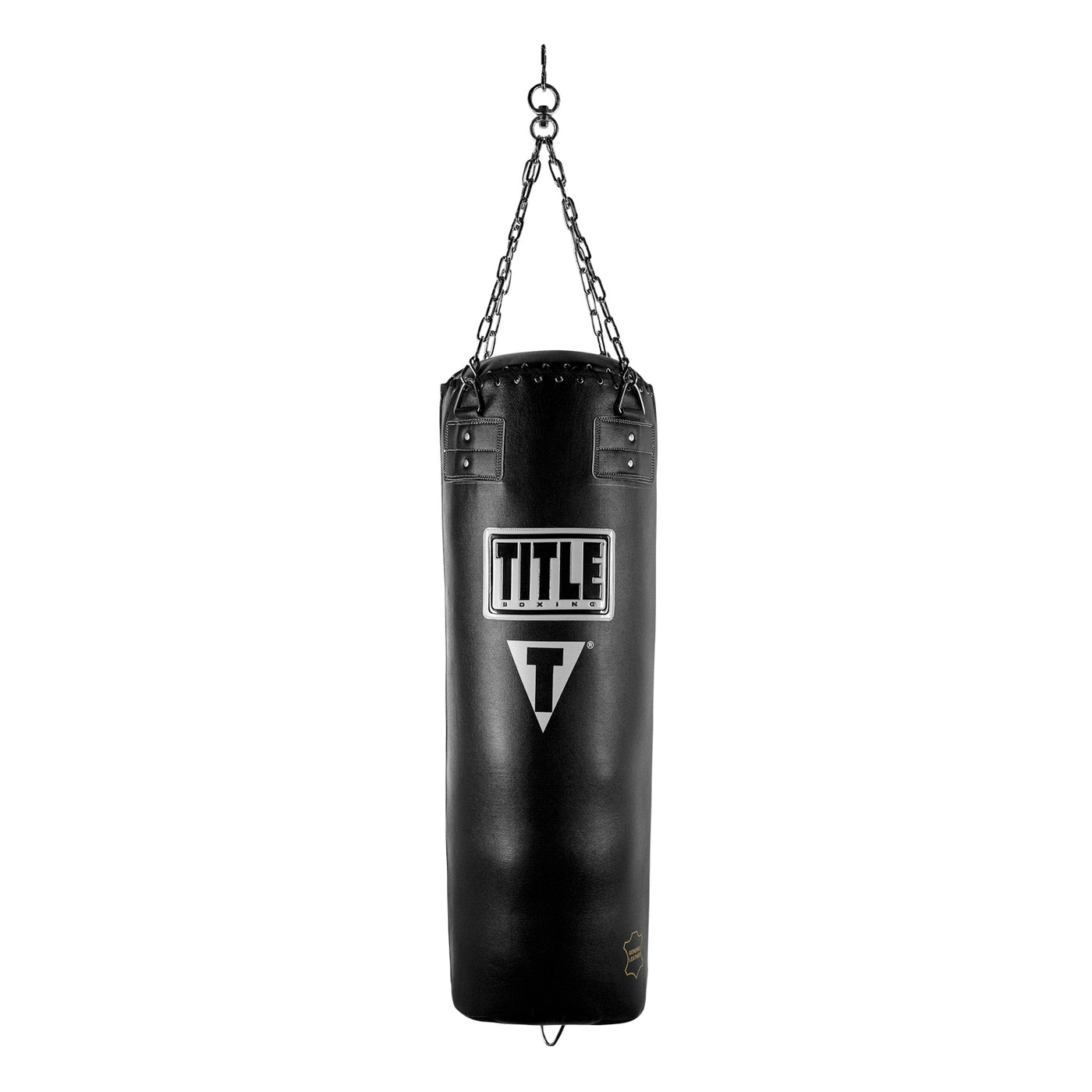 variant:lifestyle::TITLE Boxing Professional Choice 125lb Leather Heavy Bag main view