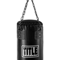 variant:lifestyle::TITLE Boxing Professional Choice 125lb Synthetic Leather Heavy Bag top of bag