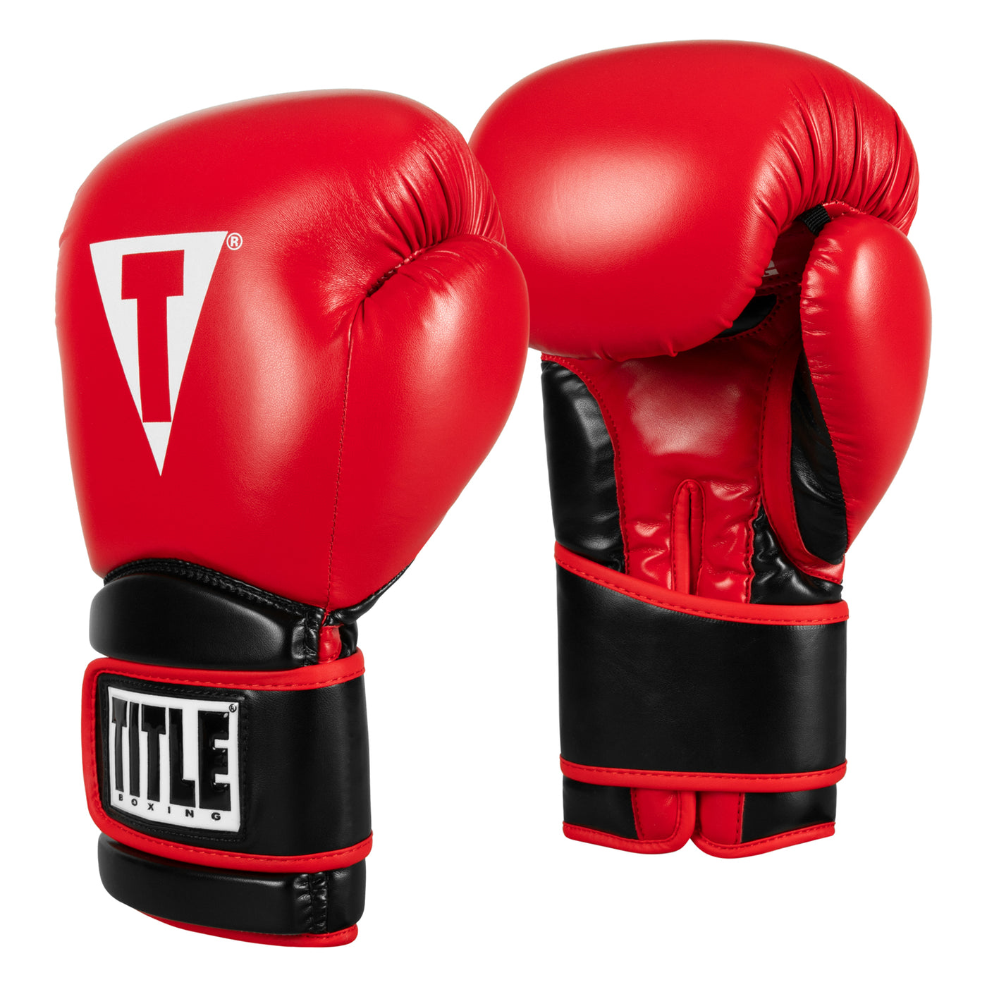 variant:red/black::TITLE Boxing Oversize SAFE-T Contact Gloves side by side view