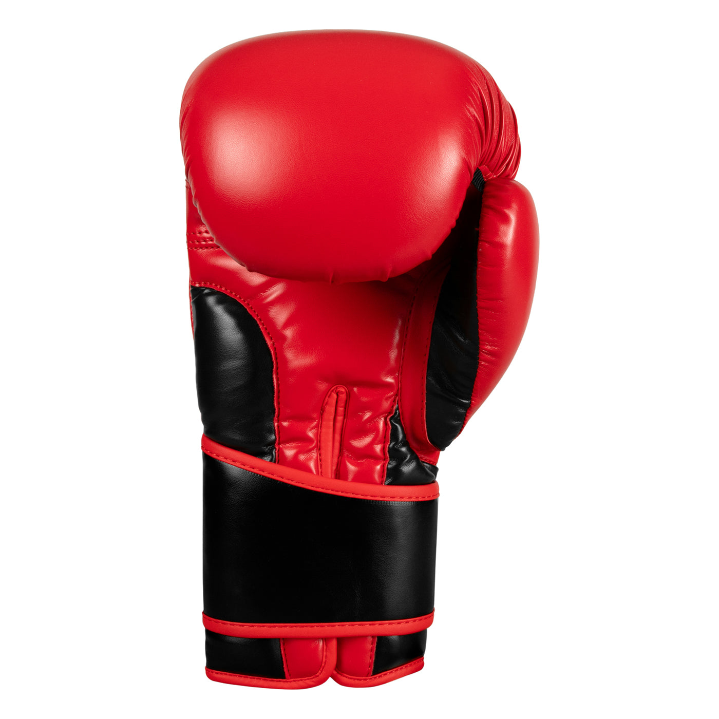 variant:red/black::TITLE Boxing Oversize SAFE-T Contact Gloves single glove palm view