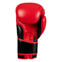 variant:red/black::TITLE Boxing Oversize SAFE-T Contact Gloves single glove palm view