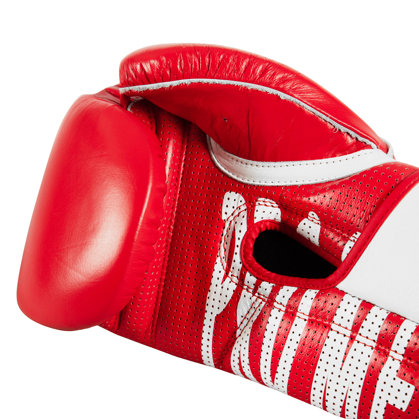 variant:Red::Pro Mex Professional Edge Training Gloves single glove view palm closeup