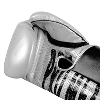 variant:Silver::Pro Mex Professional Edge Training Gloves single glove palm view closeup