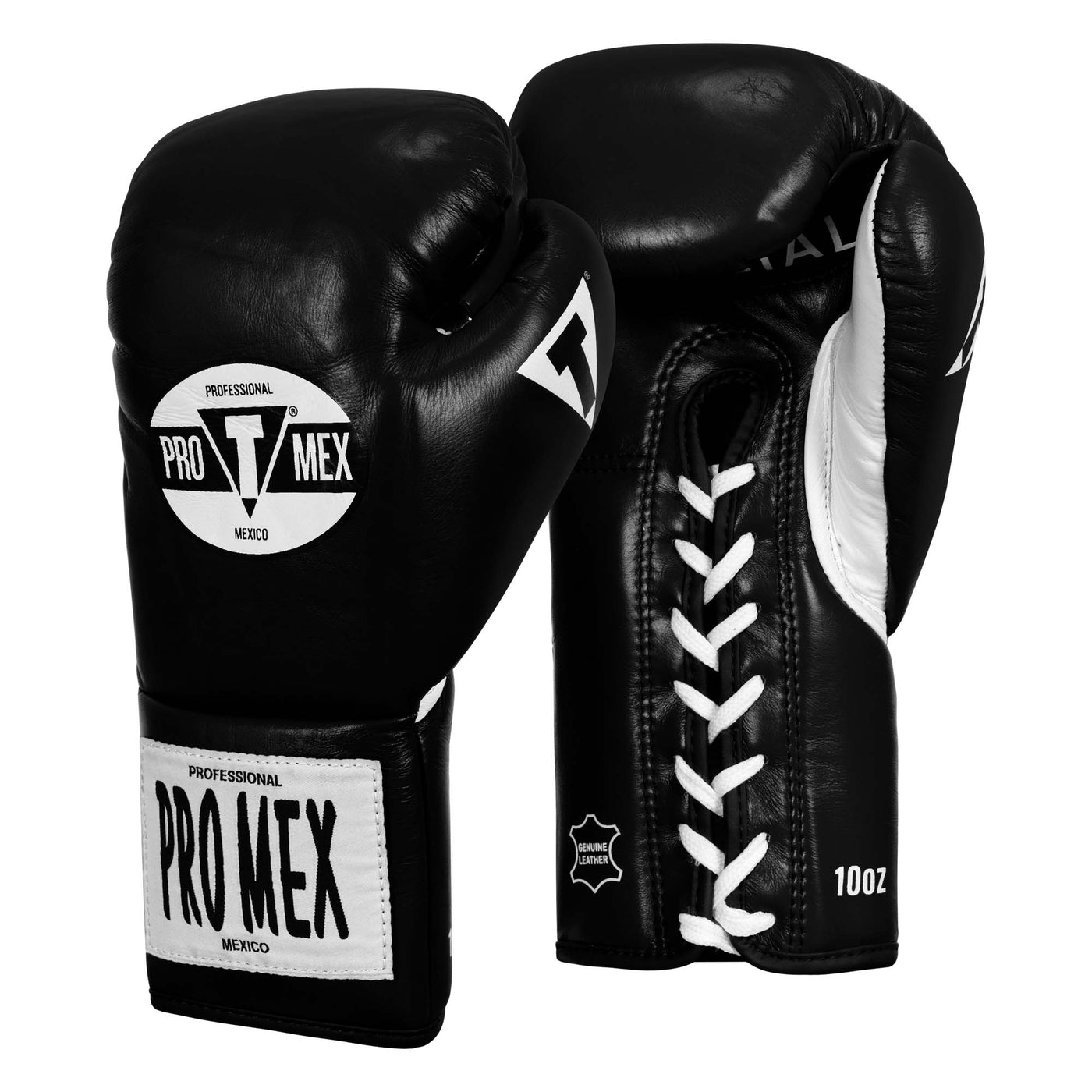 variant:Black/White::Pro Mex Combatiente Pro Fight Gloves  side view