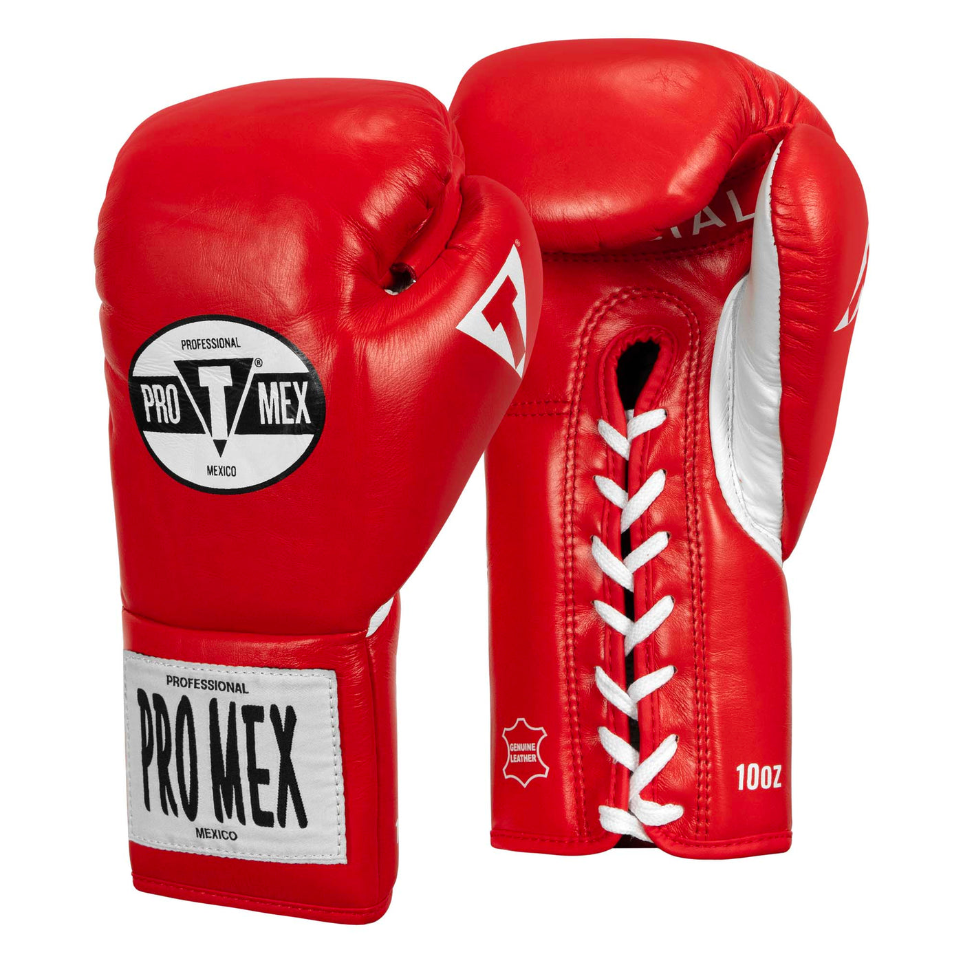 variant:Red/White::Pro Mex Combatiente Pro Fight Gloves side view