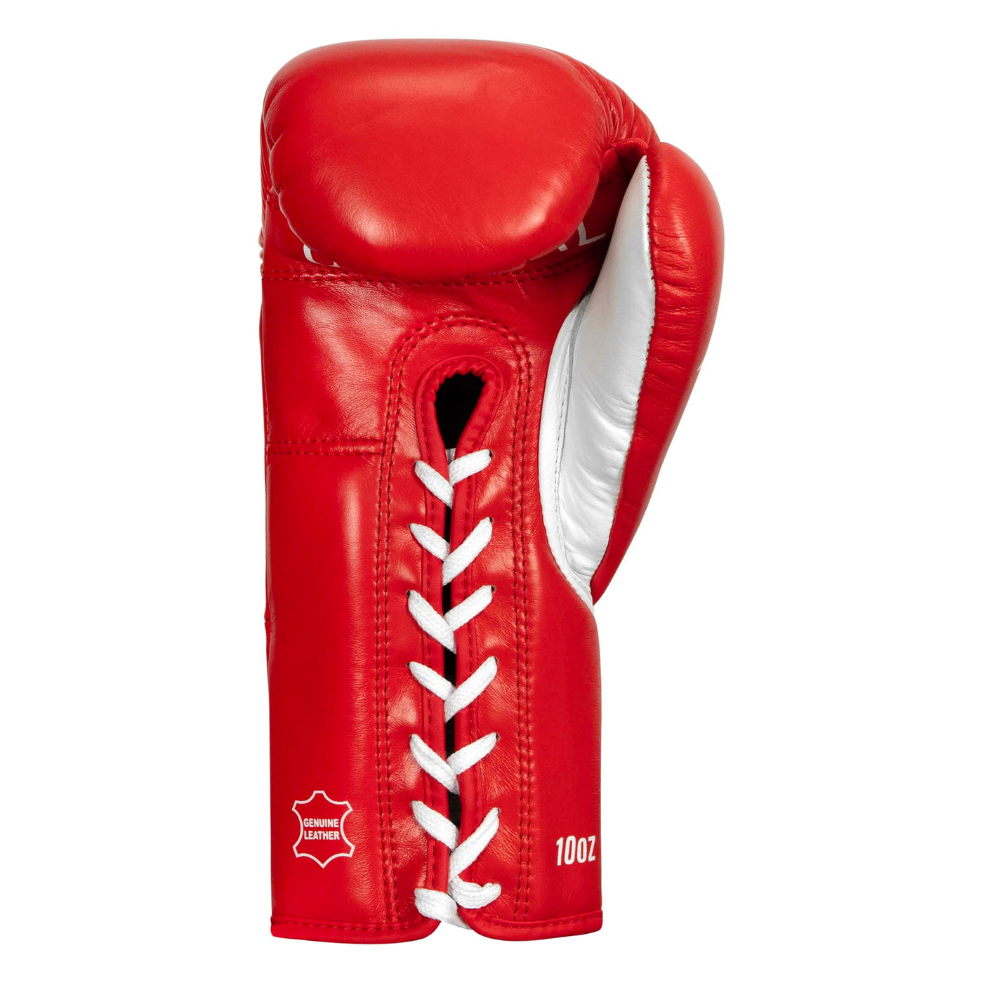 variant:Red/White::Pro Mex Combatiente Pro Fight Gloves back view