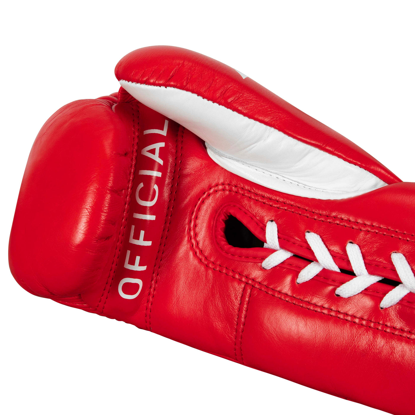 variant:Red/White::Pro Mex Combatiente Pro Fight Gloves palm view