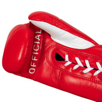 variant:Red/White::Pro Mex Combatiente Pro Fight Gloves palm view