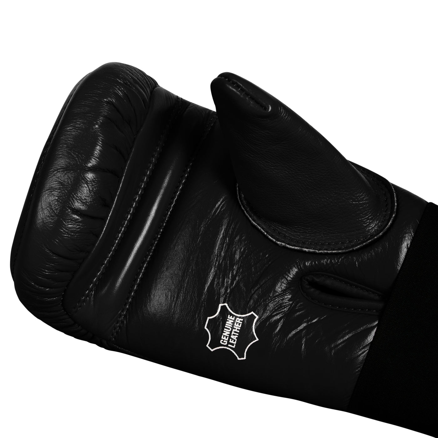 variant:Black::Pro Mex Professional Heavy Bag Gloves single glove palm view closeup