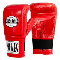variant:Red::Pro Mex Professional Heavy Bag Gloves side by side view