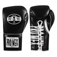 color:black::Pro Mex Professional Edge Lace Training/Sparring Boxing Gloves main view