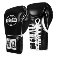 variant:black::Pro Mex Professional Edge Lace Training/Sparring Boxing Gloves side by side view