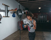 color:7" x 11"::Pro Mex Professional Double End Bag V2.0 boxing stance double end bag